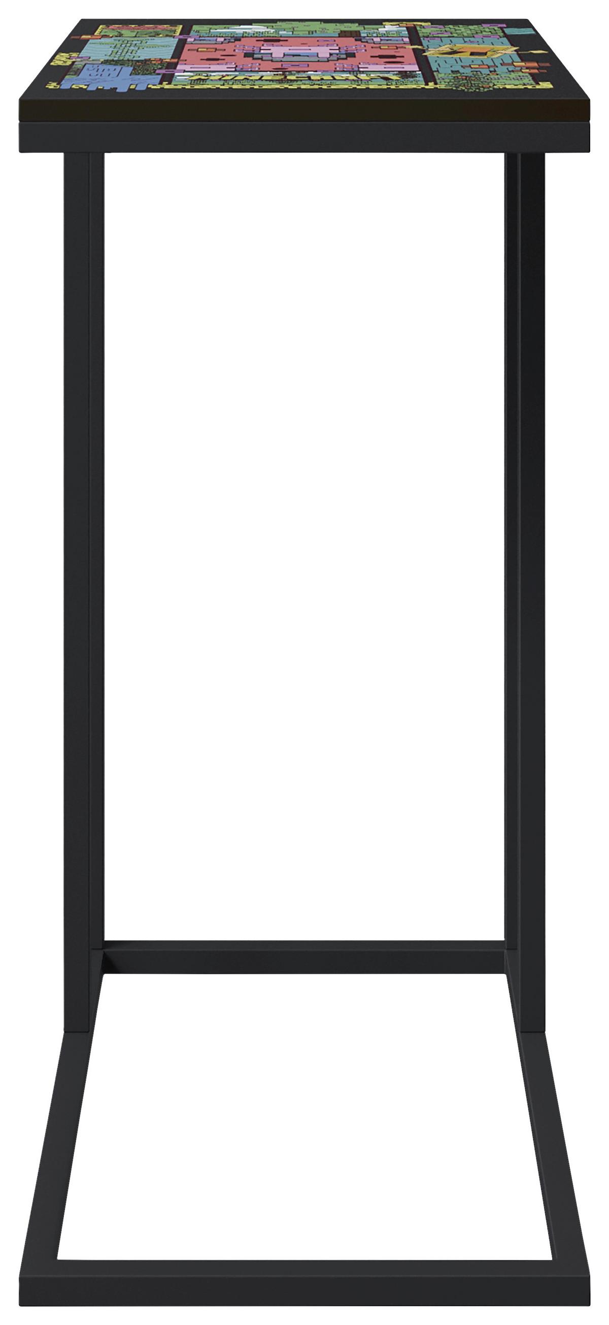 Beistelltisch Minecraft - Schwarz, MODERN, Holzwerkstoff/Metall (40/29/60cm) - Minecraft