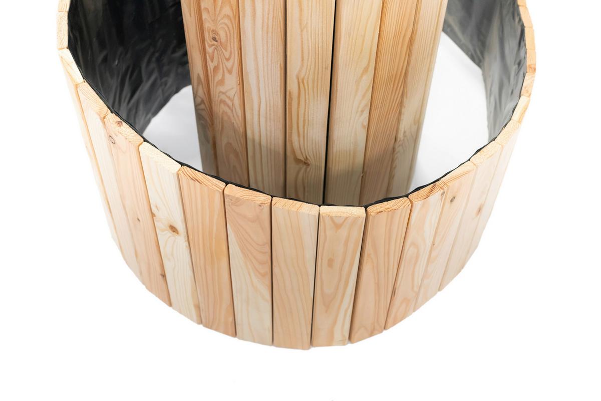 Hochbeet Echtholz Lärche Kräuterschnecke 55x74x55 cm - Lärchefarben, Basics, Holz (55/74cm)