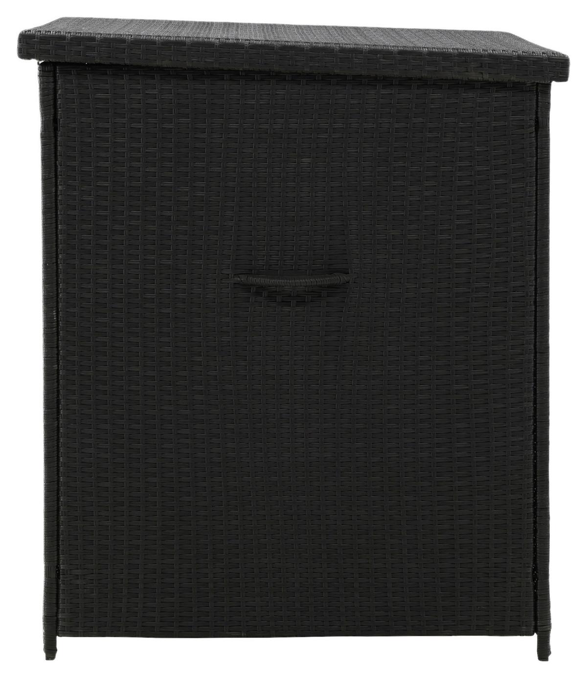 Kissenbox Amazon - Schwarz, KONVENTIONELL, Kunststoff (150/100/90cm) - Gardenson