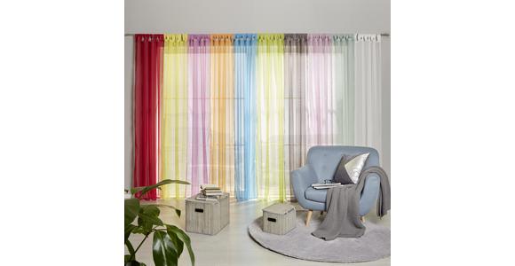 Vorhang Mit Schlaufen Und Band Utila 140x245 Cm Weiß - Weiß, KONVENTIONELL, Textil (140/245cm) - Ondega