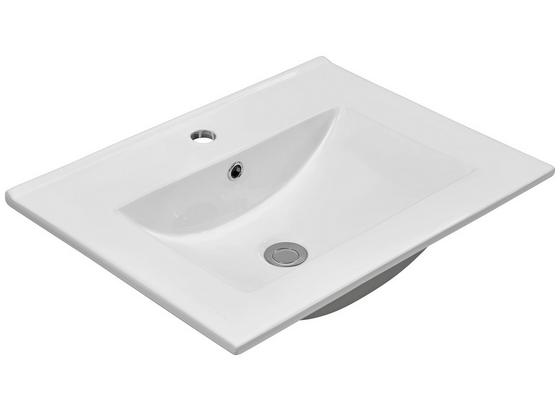 Waschbecken Plan - Weiß, KONVENTIONELL, Keramik (60/17/46cm) Waschbecken Plan - Weiß, KONVENTIONELL, Keramik (60/17/46cm)