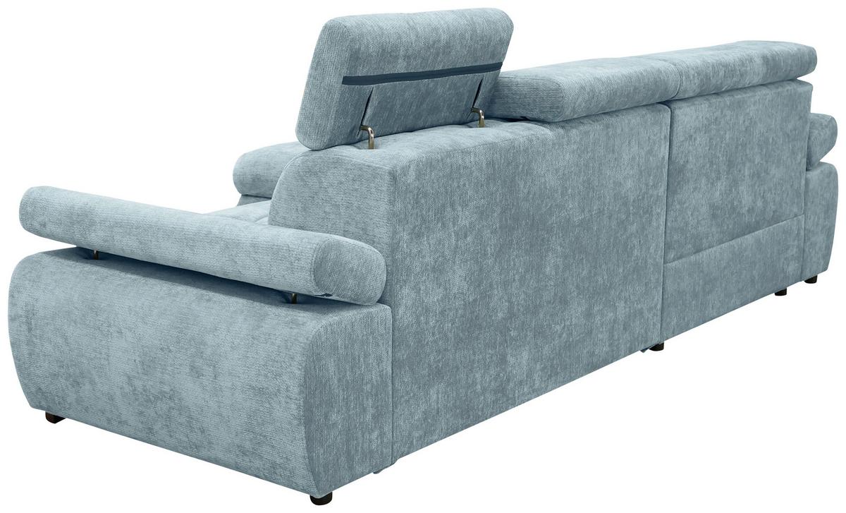 Rohová sedačka VEGAS, levá, mátově zelená žinylka - černá/mátově zelená, Design, dřevo/textil (173/294cm)