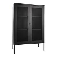 GARDEROBENSCHRANK Melbourne Schwarz, B: 80cm - Schwarz, Design, Metall (80/120/40cm) - MID.YOU