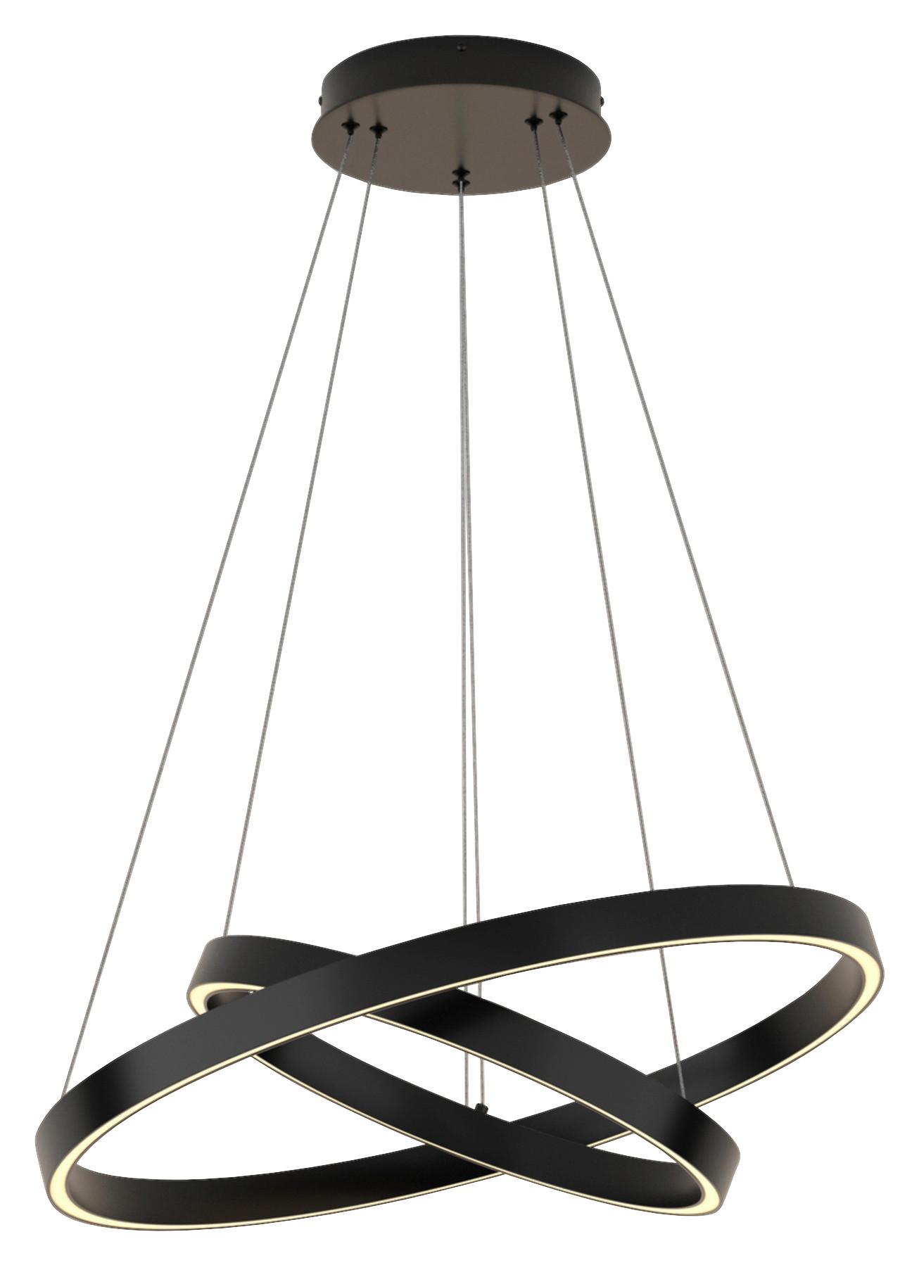 Pendelleuchte Rim - Schwarz, Basics, Metall (60/100/60cm) - MAYTONI