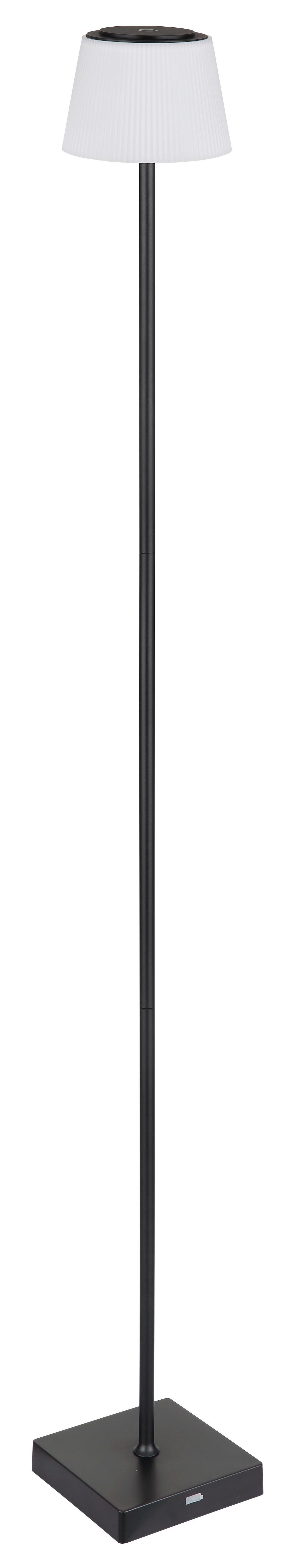 Akku-Stehleuchte 58434sb - Schwarz/Weiß, Design, Kunststoff/Metall (14/14/120cm) - Globo