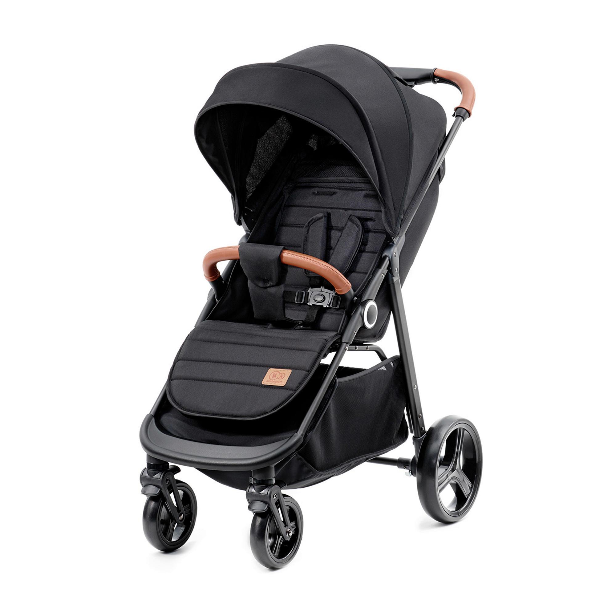 BUGGY Grande Plus Schwarz, B/H/T: 57x106x95cm - Schwarz, Basics, Metall (57/106/95cm) - Kinderkraft