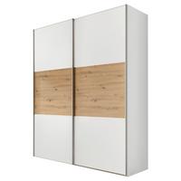 Schwebetürenschrank 200cm Includo Weiß/Artisan Eiche - Weiß/Eiche Artisan, Design (200/222/68cm) - MID.YOU