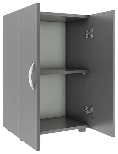 Aktenschrank Ulas 2 Anthrazit B: 49 cm - Anthrazit, MODERN, Holzwerkstoff (49/74/34cm) - MID.YOU