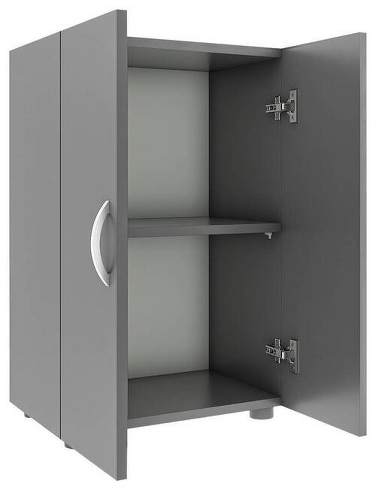 Aktenschrank Ulas 2 Anthrazit B: 49 cm - Anthrazit, MODERN, Holzwerkstoff (49/74/34cm) - MID.YOU