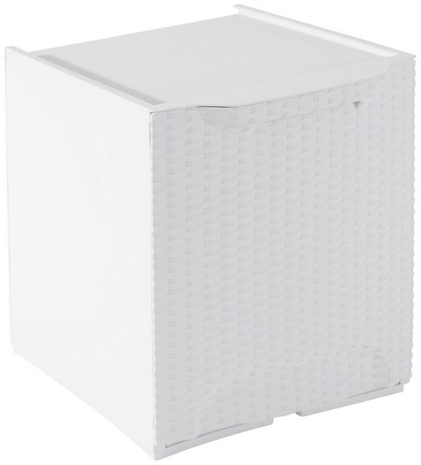 Weiße Aufbewahrungsbox mit Deckel