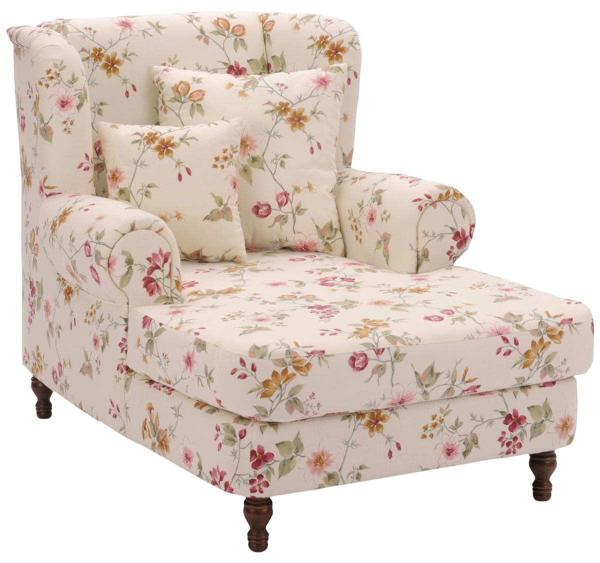 XXL-Sessel Mareille Weiß B: 103 cm - Nussbaumfarben/Weiß, MODERN, Textil (103/103/149cm) - Max Winzer