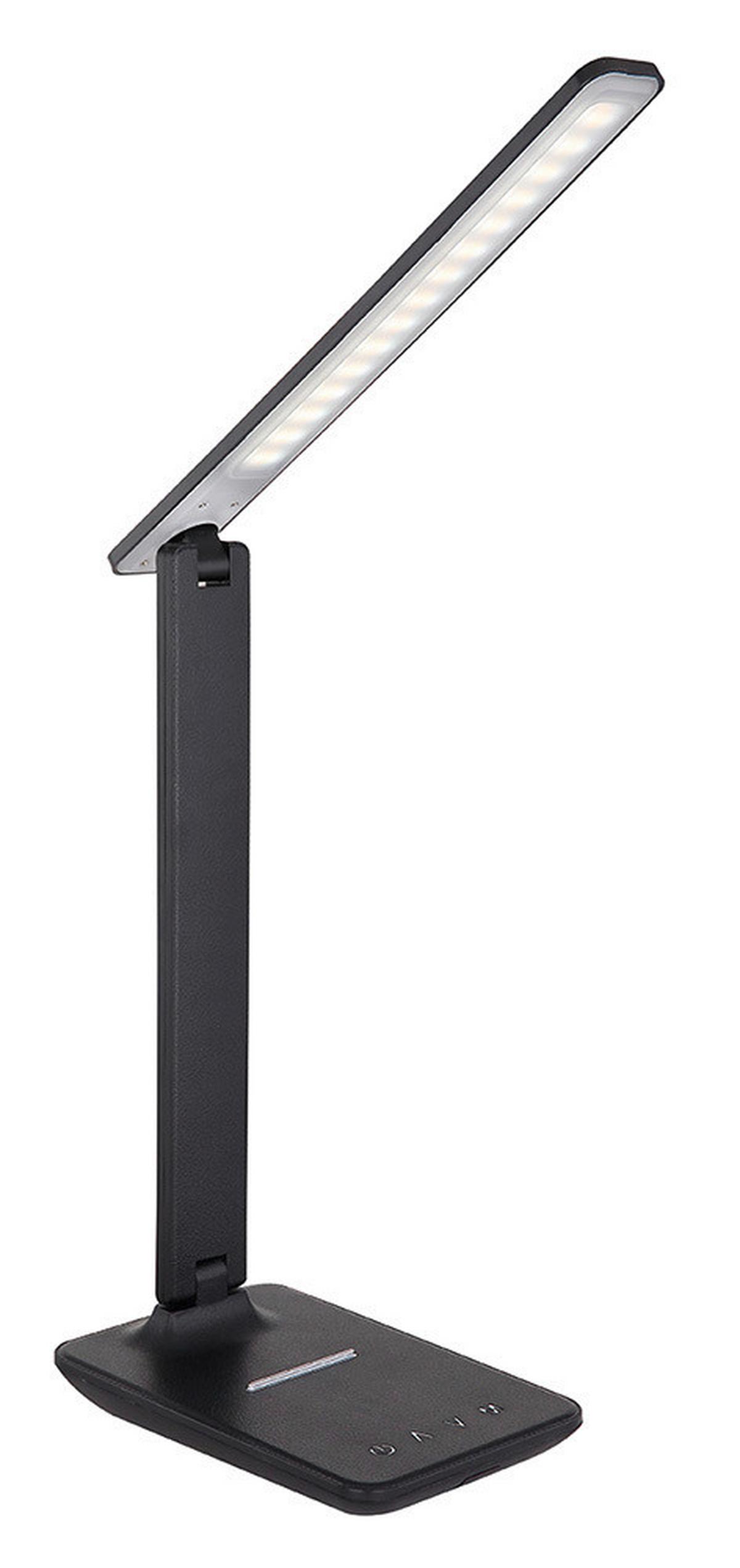 Led-tischlampe Dimmbar Opal/schwarz Touch - Opal/Schwarz, Design, Kunststoff (42/11,5/56,5cm) - Globo