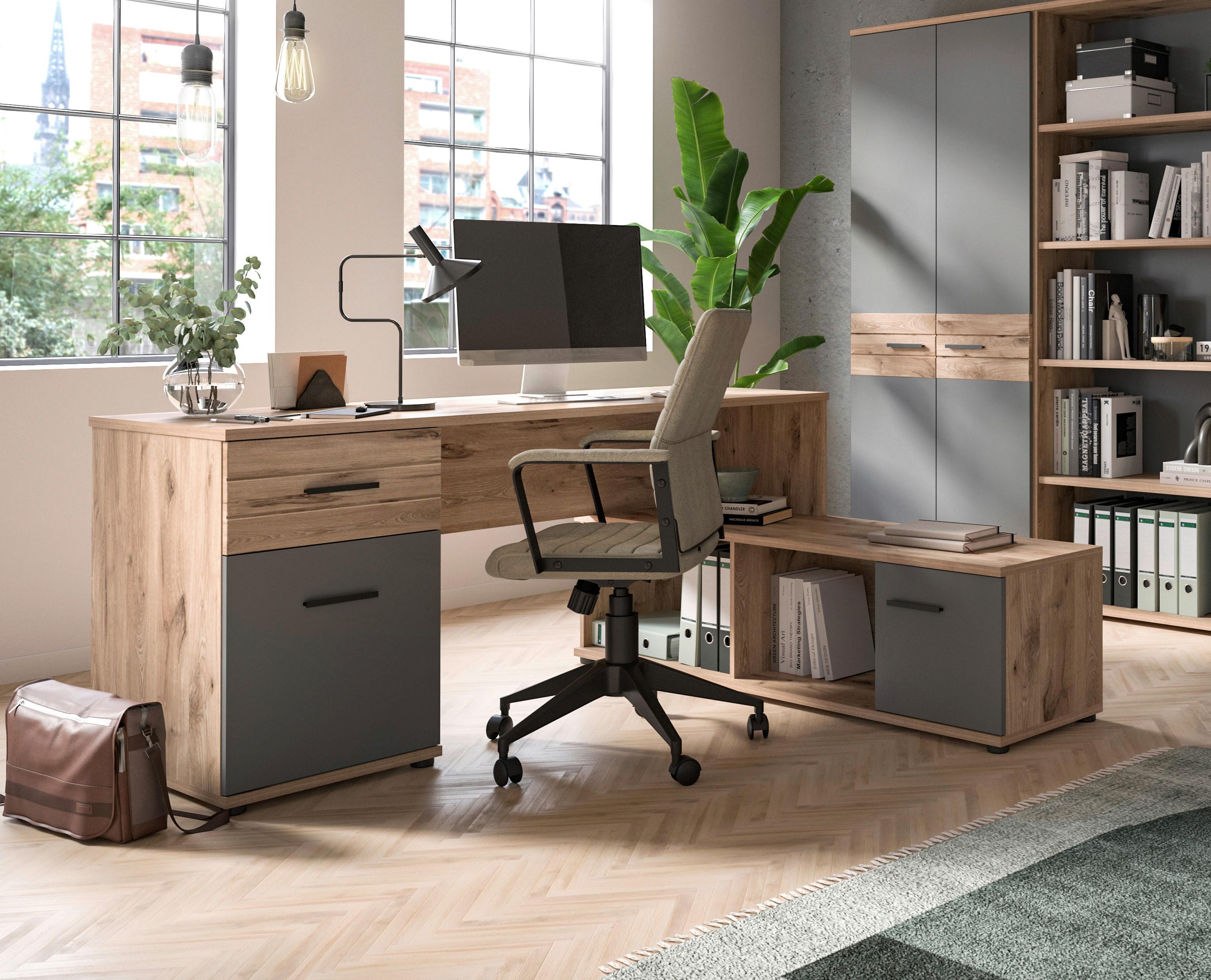 Mason B: 151 cm Nox Oak Mason - Holzwerkstoff (170/151/76cm) - MID.YOU