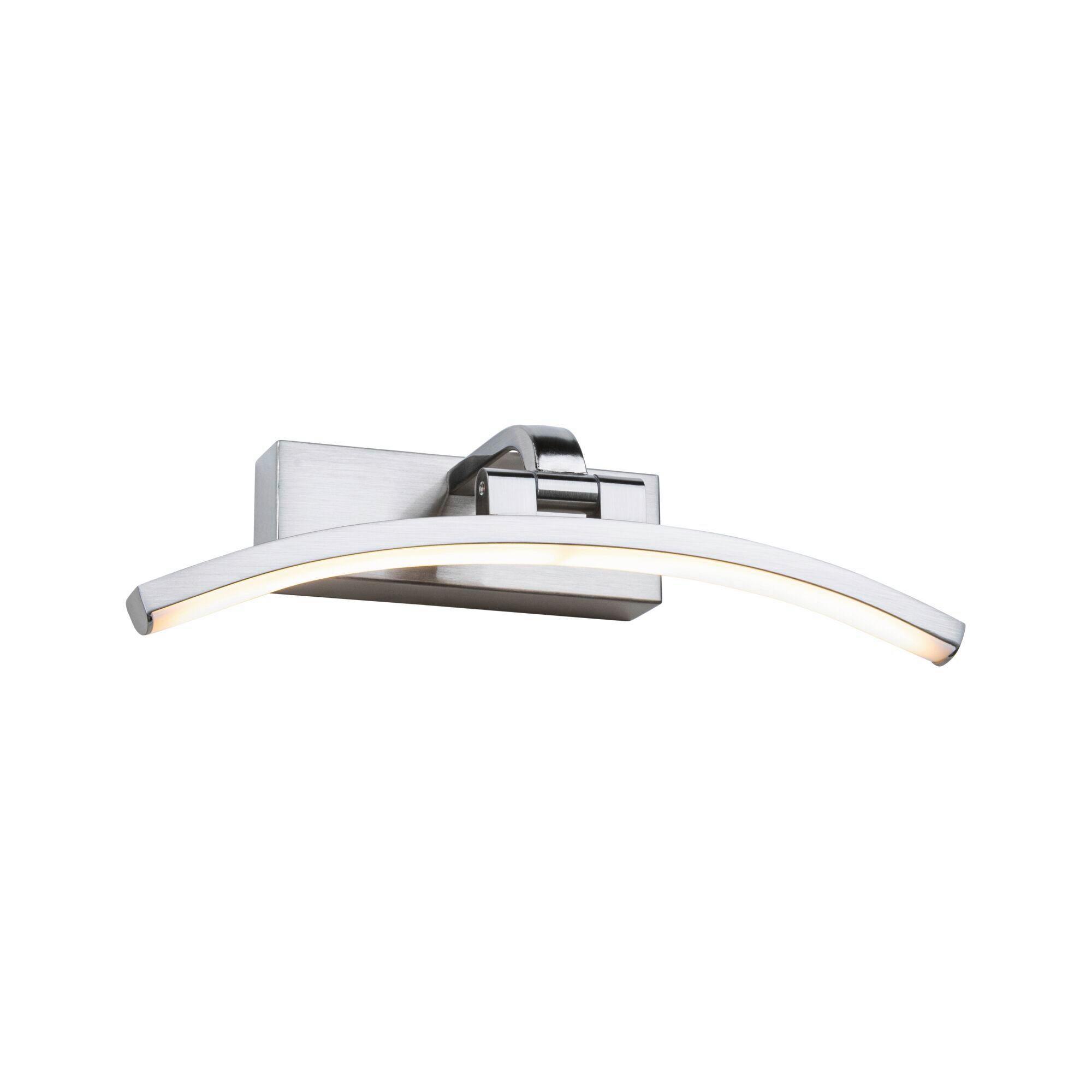 Bilderleuchte 95556 Alufarben, Warmweiß, Gebogen - Alufarben, Design, Metall (30/8,5cm) - Paulmann