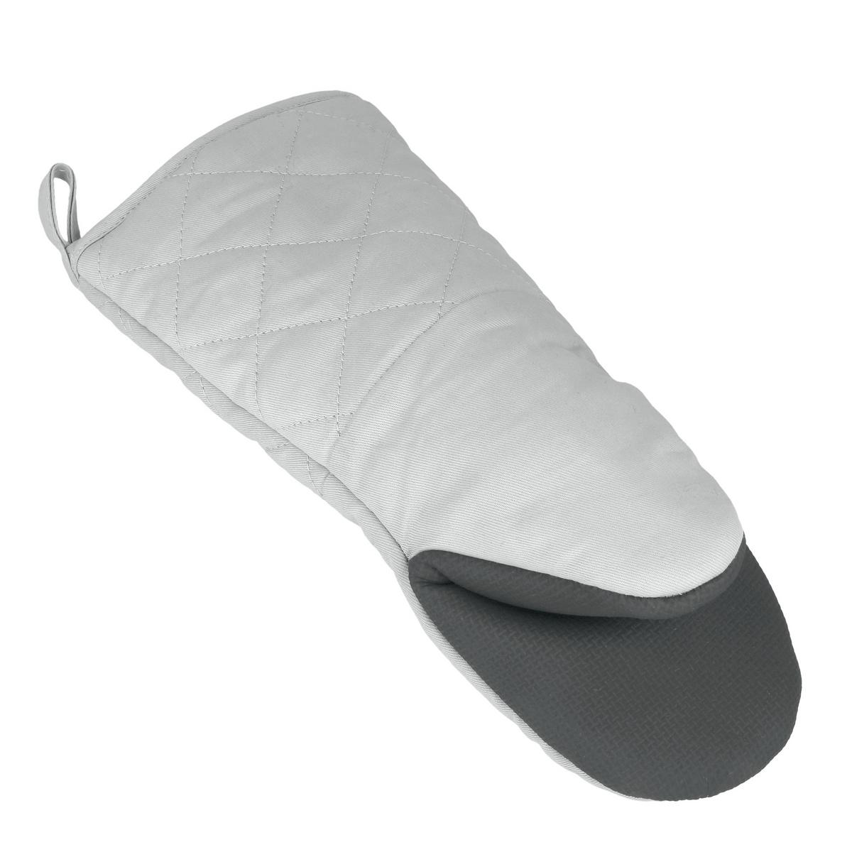 Grillhandschuh Marius B/H/T: ca. 15,4/34,9/3,5 cm - Schwarz/Grau, Basics, Naturmaterialien/Textil (15,4/34,9/3,5cm) - Metaltex