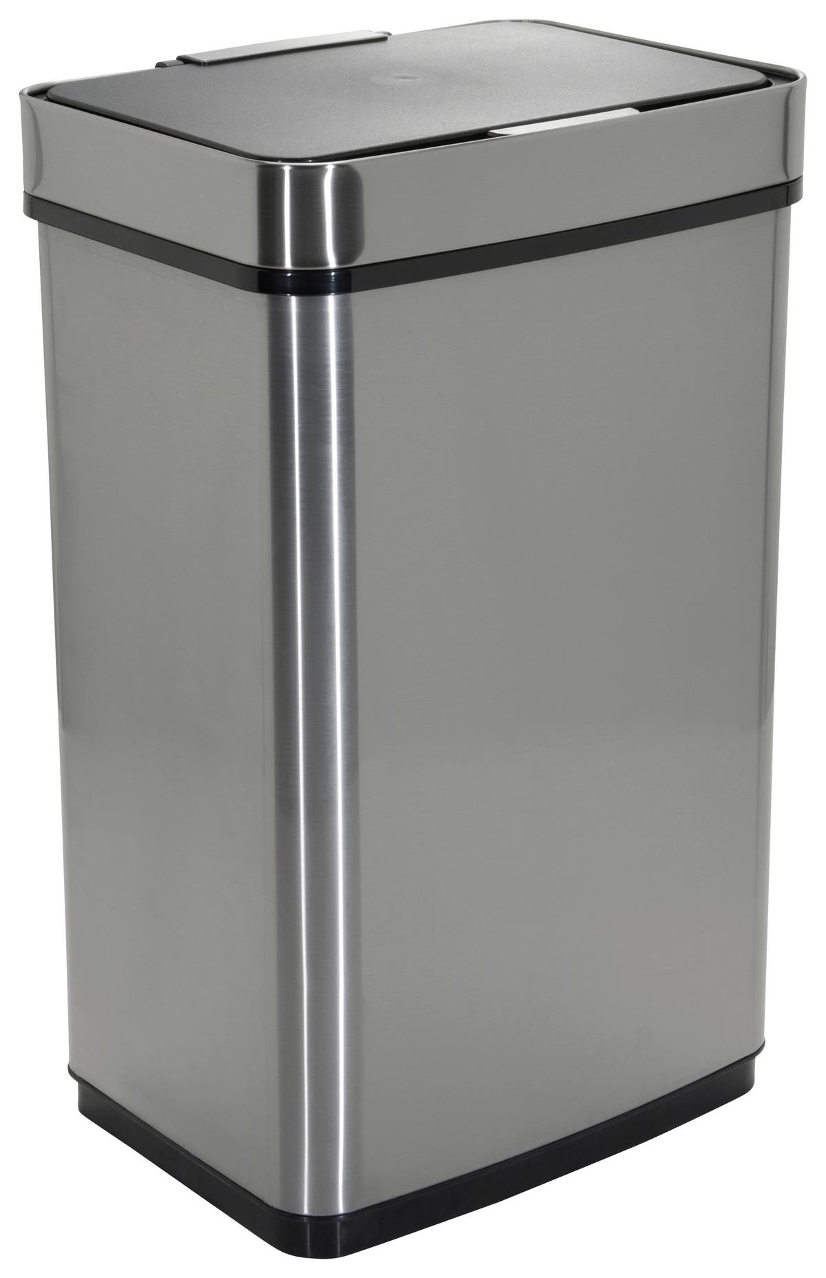 Abfallsammler Clean Iv Silberfarben - Silberfarben, MODERN, Metall (42/69/31cm) - MID.YOU