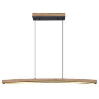 Led-hängeleuchte 416080wh2 - Dunkelbraun/Opal, KONVENTIONELL, Holzwerkstoff/Kunststoff (100/7/120cm) - Globo