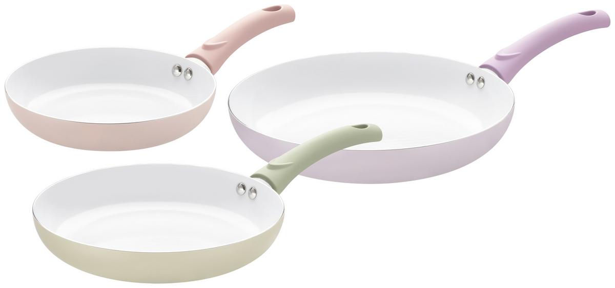 Pfannenset Hortensia - Gelb/Rot, ROMANTIK / LANDHAUS, Kunststoff/Metall - James Wood