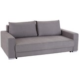 Bigsofa mit Schlaffunktion, Bettkasten und Kissen Garcia - Chromfarben/Beige, MODERN, Holz/Textil (248/90/103cm) - Luca Bessoni