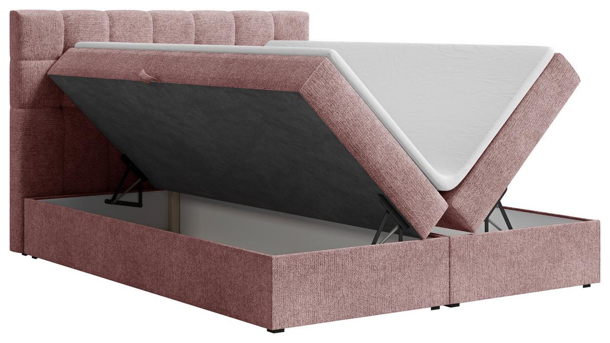 BOXBETT Oslo Kupferfarben 180x200cm - Schwarz/Kupferfarben, MODERN, Holz/Kunststoff (180/200cm) - MID.YOU