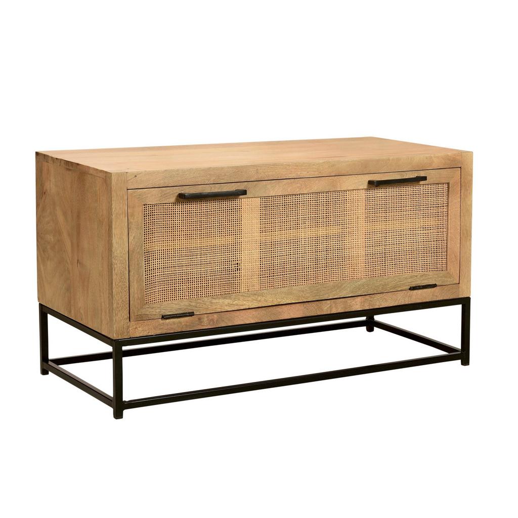 SCHUHSCHRANK Naturfarben/Schwarz B: 84,5cm