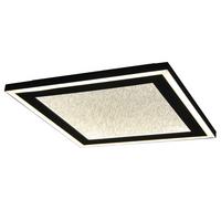 Led Mennyezeti Lámpa Raphael - fekete/opál, Modern, műanyag/fém (33/33/3,5cm) - Luca Bessoni