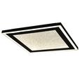 Led-deckenleuchte Raphael - Opal/Schwarz, MODERN, Kunststoff/Metall (33/33/3,5cm) - Luca Bessoni