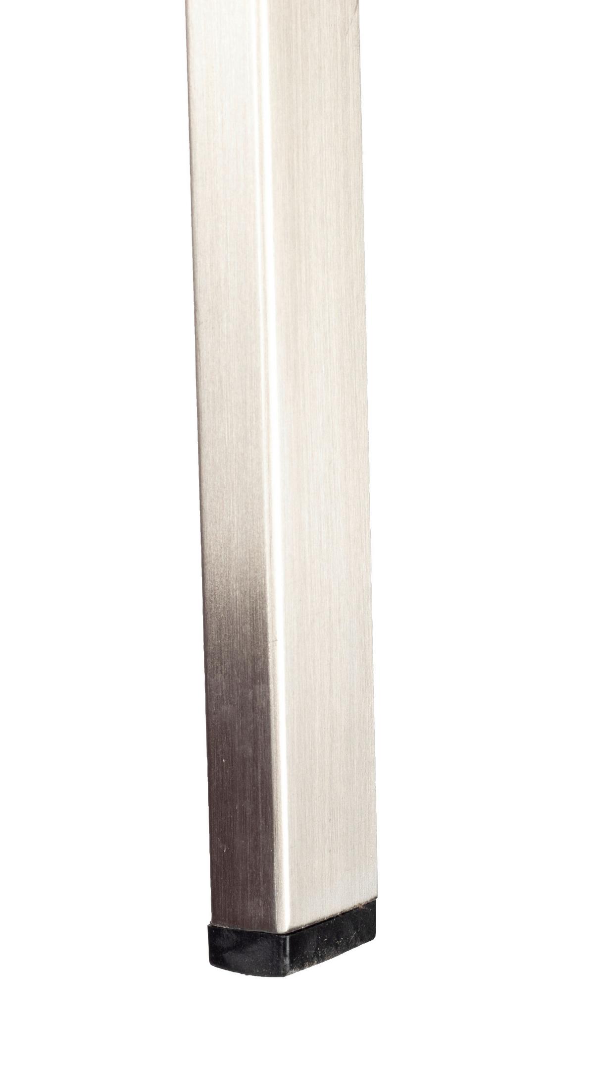 Gartenmöbel Set 7-Tlg. Auris Metall/Kunststoff/Holzdekor - Edelstahlfarben/Grau, Basics, Holzwerkstoff/Kunststoff (180+68/98/74cm) - Acamp