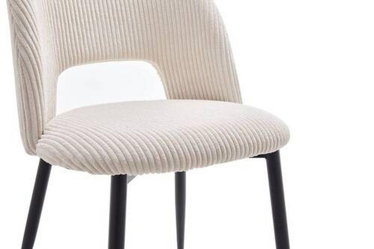 Židle Zoe béžová - černá/béžová, Lifestyle, kov/textil (51/82/57cm) - Mömax