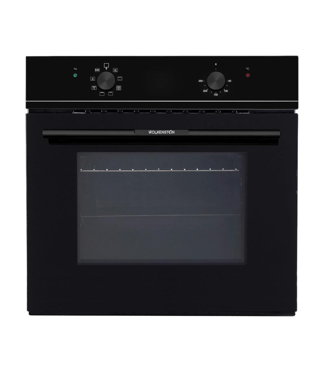 Backofen Wmo 70 Schwarz B: 59,5 Cm - Schwarz, KONVENTIONELL, Glas/Metall (59,5/59,5/55cm) - Wolkenstein