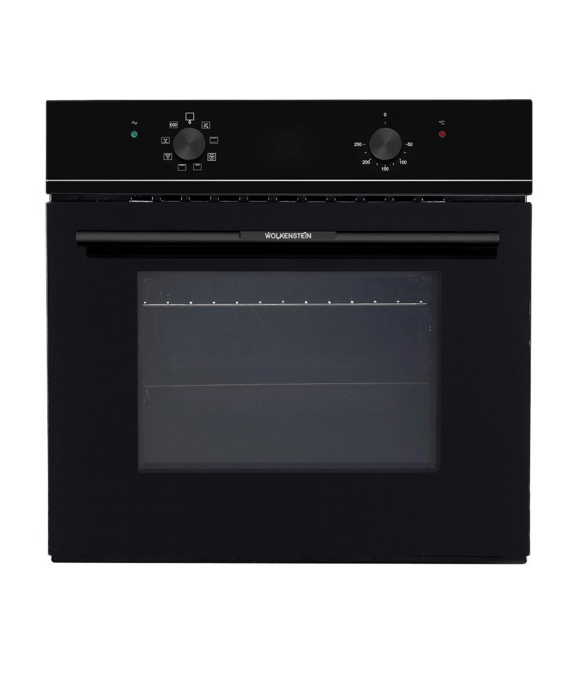 Backofen Wmo 70 Schwarz B: 59,5 Cm - Schwarz, KONVENTIONELL, Glas/Metall (59,5/59,5/55cm) - Wolkenstein
