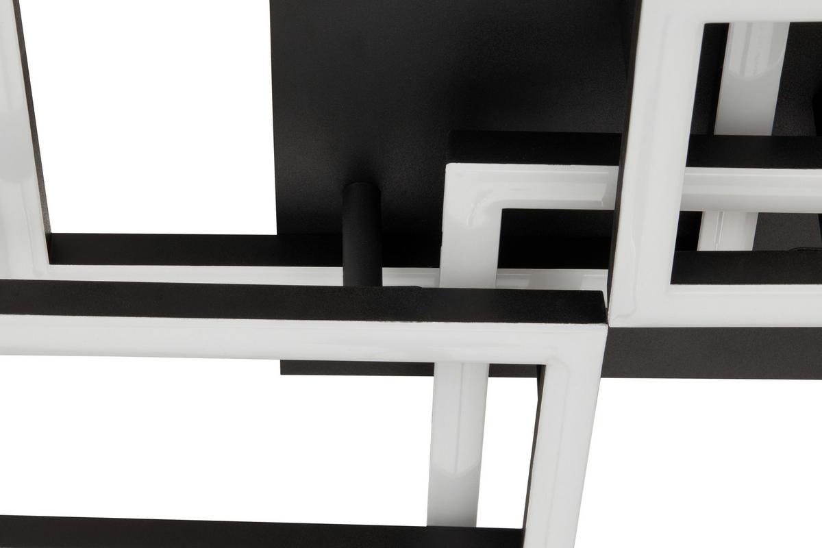 LED-Deckenleuchte Daria - Schwarz/Weiß, MODERN, Kunststoff/Metall (70/36/9cm) - Luca Bessoni