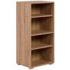 Regal Fyn 20a Eiche Artisan B: 46 cm - Alufarben/Eiche Artisan, Design, Holzwerkstoff (46/96,5/33,5cm) - MID.YOU