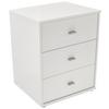 NOČNÍ STOLEK 4-YOU NEW - bílá/barvy chromu, Konvenční, kompozitní dřevo/plast (50/54,8/34,6cm)