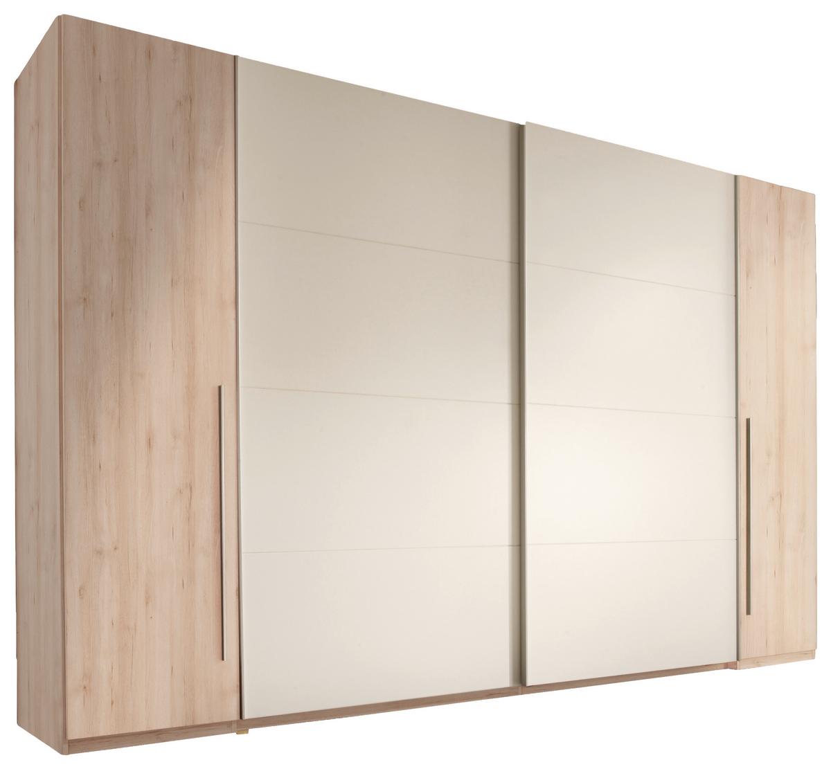 Tolóajtós Szekrény Match 2 315/225 Cm - bükkszínű/fehér, Design (315/225/61cm) - MID.YOU
