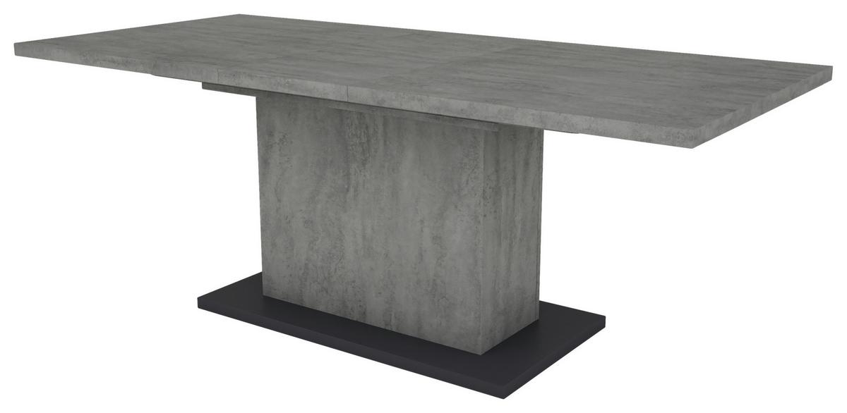 Esstisch Ausziehbar Athen 160-200x90 Cm Grau - Anthrazit/Grau, MODERN, Holzwerkstoff (160/90/75cm) - MID.YOU