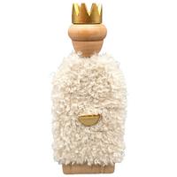 Vianočná figúrka LUIS - biela/prírodná farba, Konventionell, kompozitné drevo/textil (8/20,5/1,5cm) - Mömax