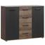 Komoda Sideboard Tokio - černá/barvy dubu, Moderní, kov/kompozitní dřevo (104,6/82,8/34,9cm) Komoda Sideboard Tokio - černá/barvy dubu, Moderní, kov/kompozitní dřevo (104,6/82,8/34,9cm)