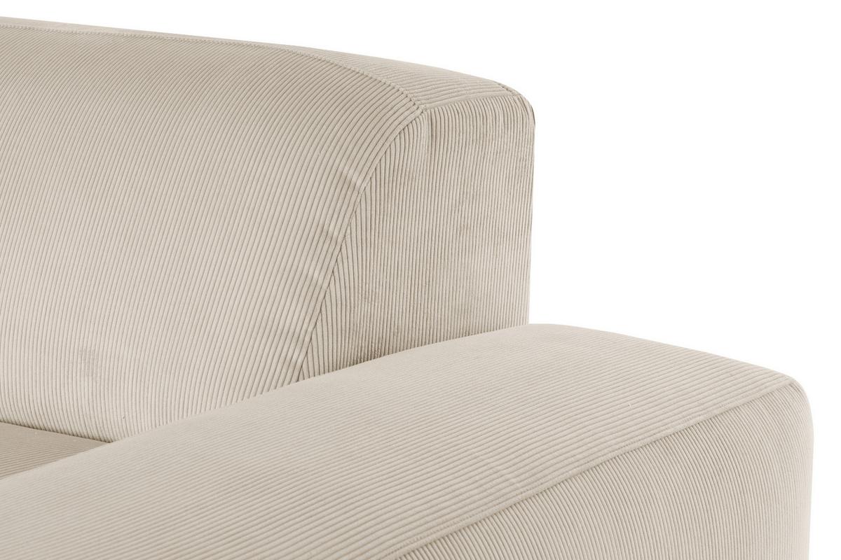ECKSOFA Hannah Beige S: 304x200cm - Beige/Schwarz, Design, Textil (304/200cm) - MID.YOU