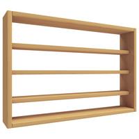 Wandregal Osado Buchefarben Dekor - Buchefarben, Design, Holzwerkstoff (60/40/10cm) - MID.YOU