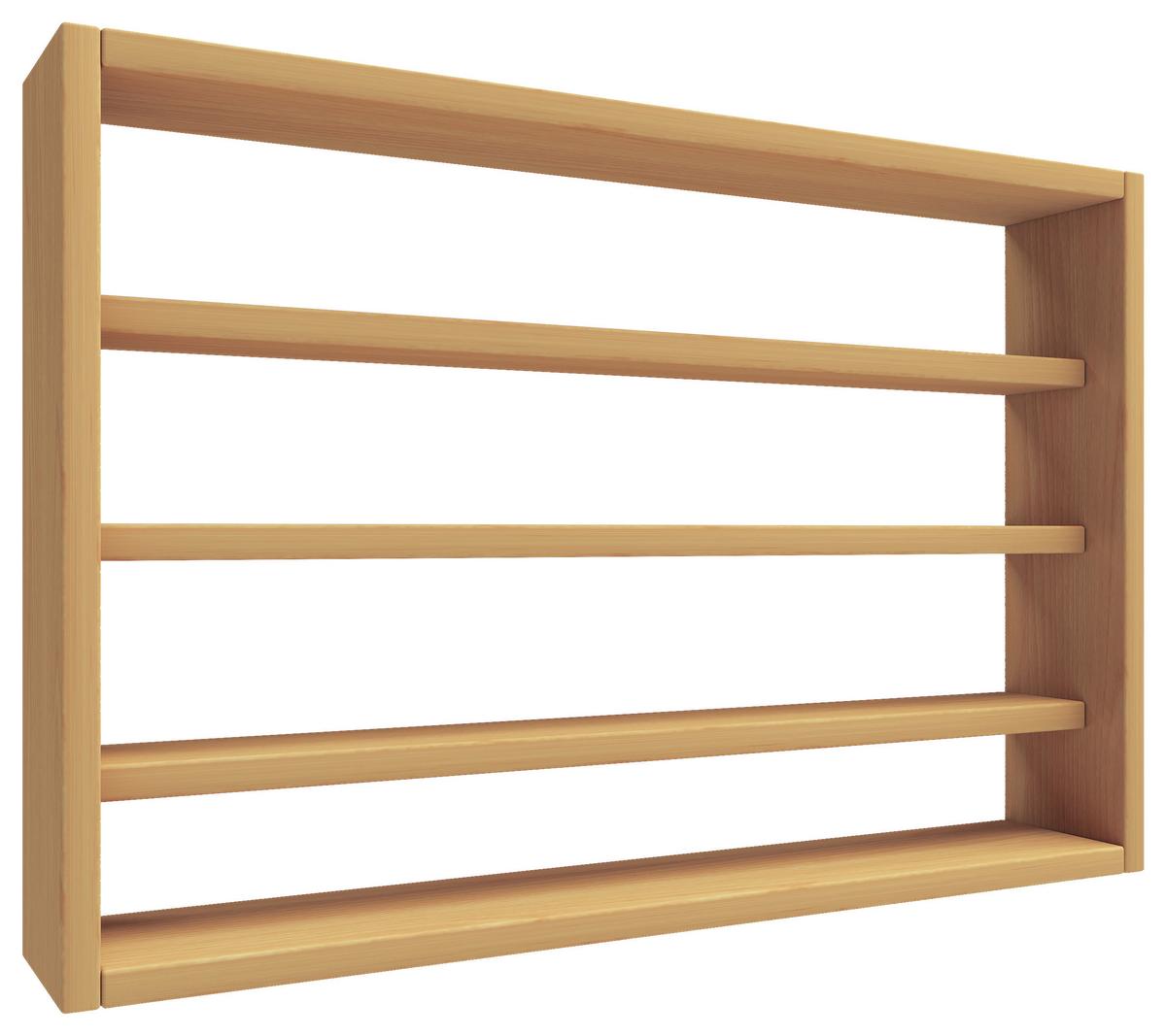 Wandregal Osado Buchefarben Dekor - Buchefarben, Design, Holzwerkstoff (60/40/10cm) - MID.YOU