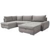 Ecksofa Canion - Chromfarben/Fango, Design, Textil (173/322/174cm) - Livetastic