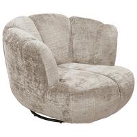 Sessel Muriel Taupe B: 101 cm - Taupe/Schwarz, KONVENTIONELL, Textil (101/69/107cm) - MID.YOU