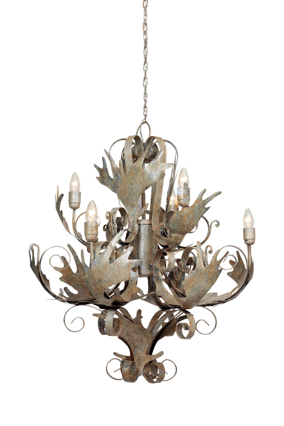 Hängeleuchte Fly Through Champagner Ii - Champagner, Trend, Metall (71/81cm) - Kayoom