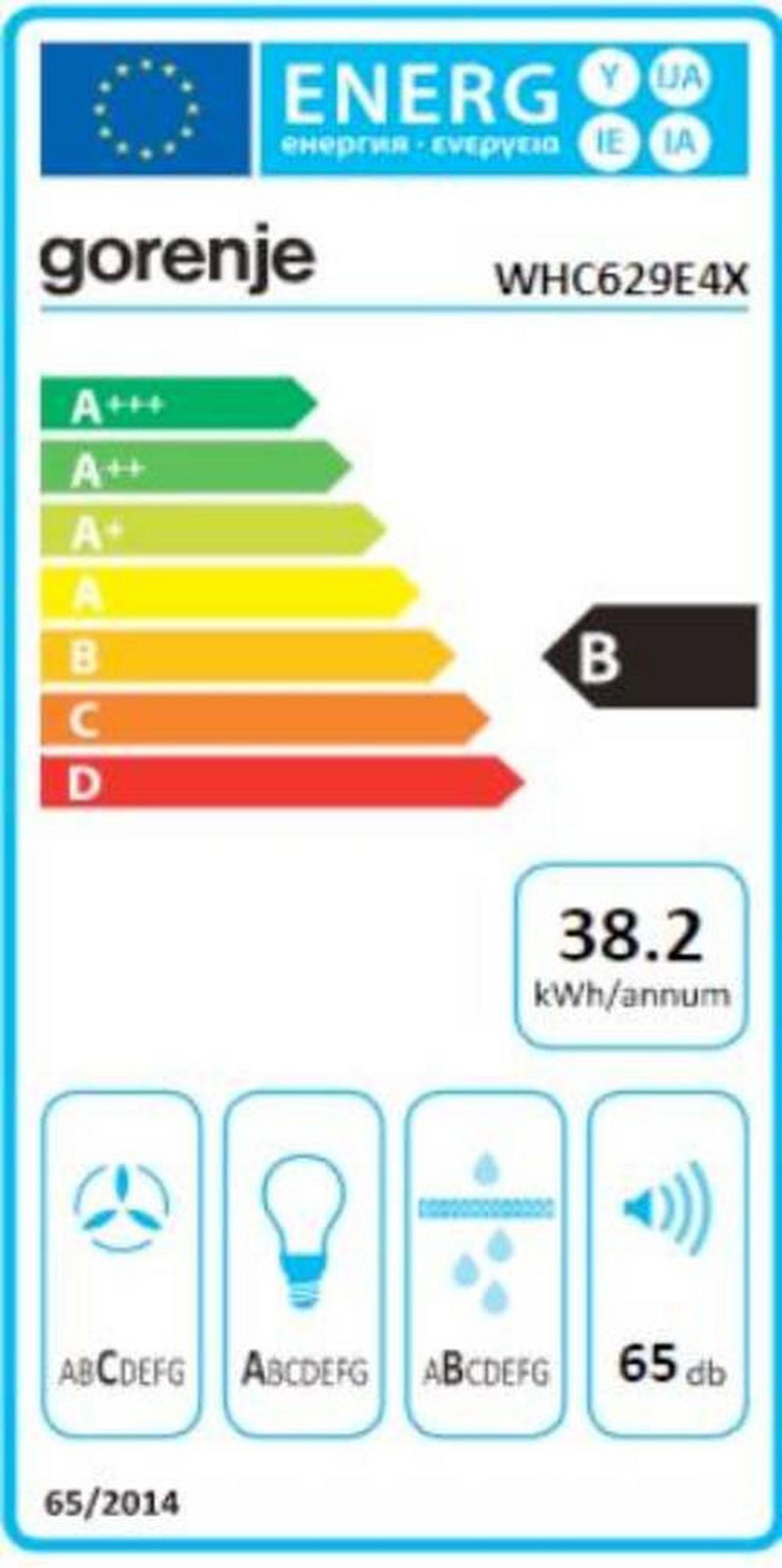Dunstabzugshaube Whc629e4x Edelstahlfarben B: 60 Cm Led - Edelstahlfarben, ROMANTIK / LANDHAUS, Metall (60cm) - Gorenje
