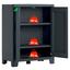 Geräteschrank Moby Niedrig 80/100/44 - Anthrazit, MODERN, Kunststoff (80/100/44cm)