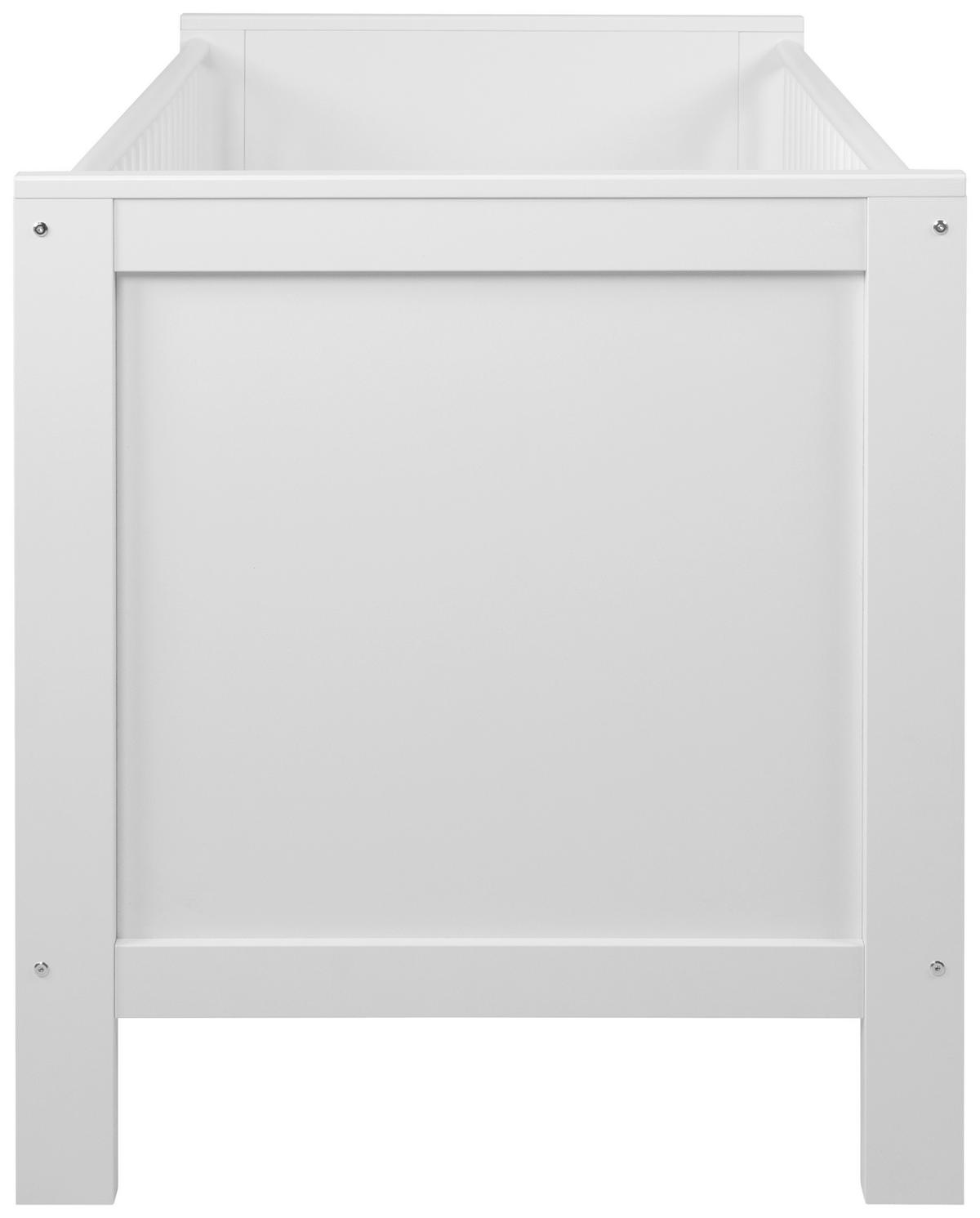 Gitterbett Landwood 66b Weiss Matt - Weiß, Basics, Holz/Holzwerkstoff (164/84/77cm) - MID.YOU