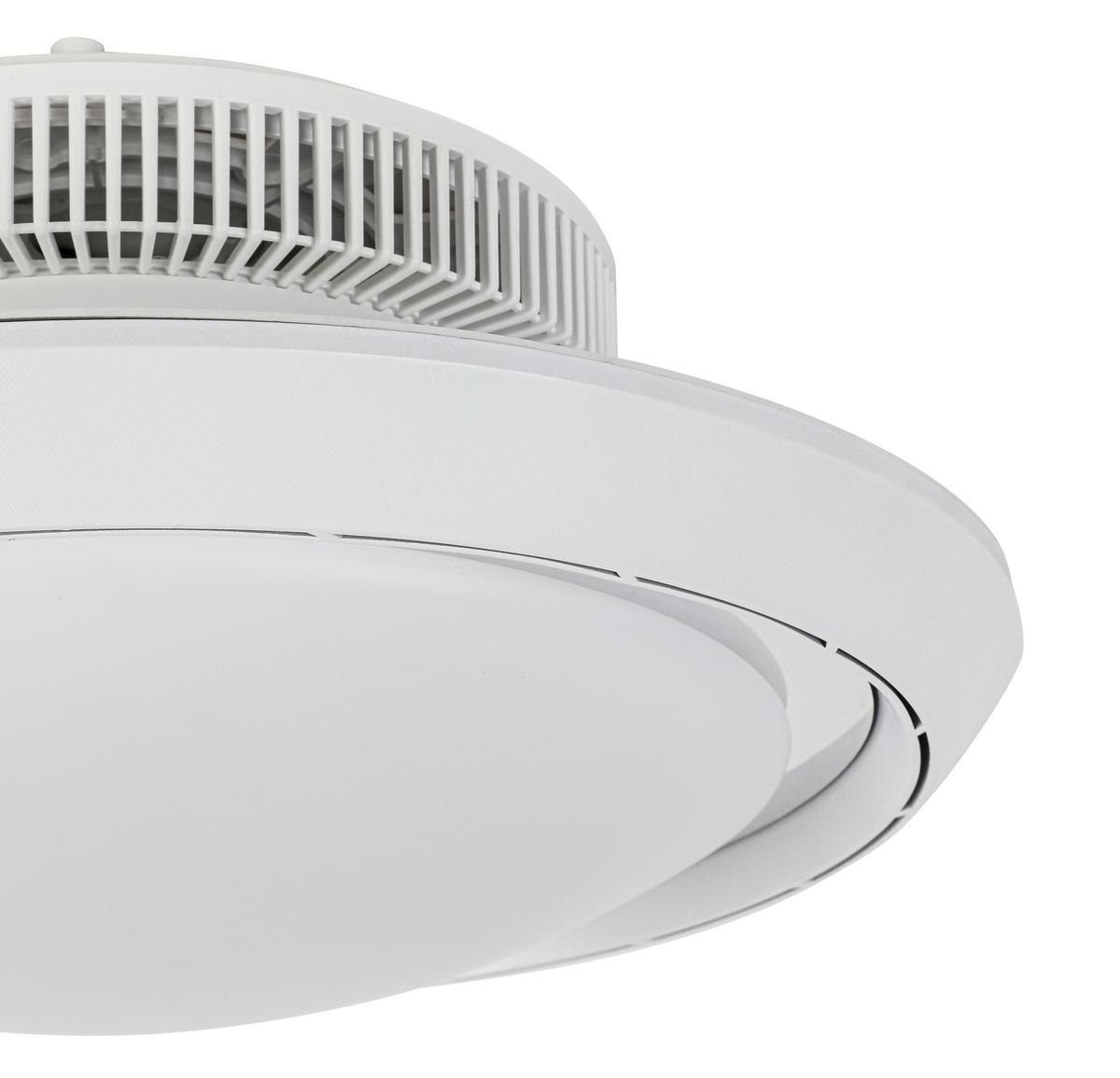 Deckenventilator Carolin - Chromfarben/Weiß, Basics, Kunststoff (42/18cm) - Luca Bessoni