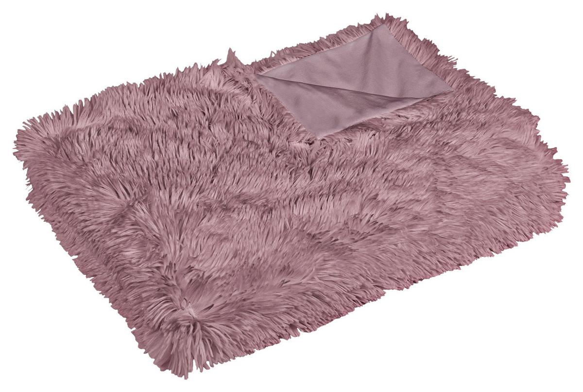 Kuscheldecke Carina Rosa 150x200 cm Doubleface - Rosa, MODERN, Textil (150/200cm) - Luca Bessoni