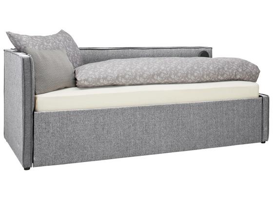 Výsuvná Postel Elm - světle šedá, Konvenční, kov/kompozitní dřevo (218/86/104cm) - Premium Living Výsuvná Postel Elm - světle šedá, Konvenční, kov/kompozitní dřevo (218/86/104cm) - Premium Living